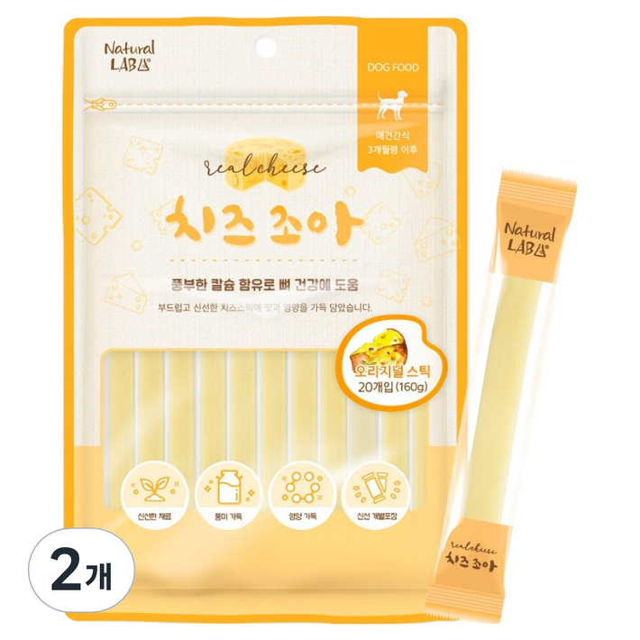 네츄럴랩 강아지 치즈조아 스틱 20p