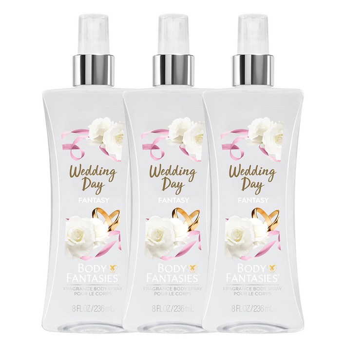 바디판타지 프래그런스 바디 스프레이 웨딩데이판타지, 236ml, 3개