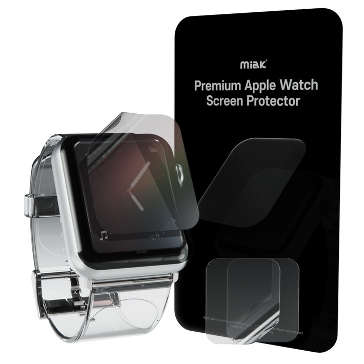 미아크 애플워치 풀커버 액정보호필름 2p