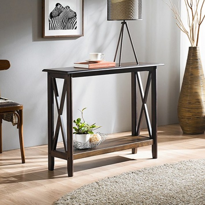 에카드 원목 콘솔 테이블