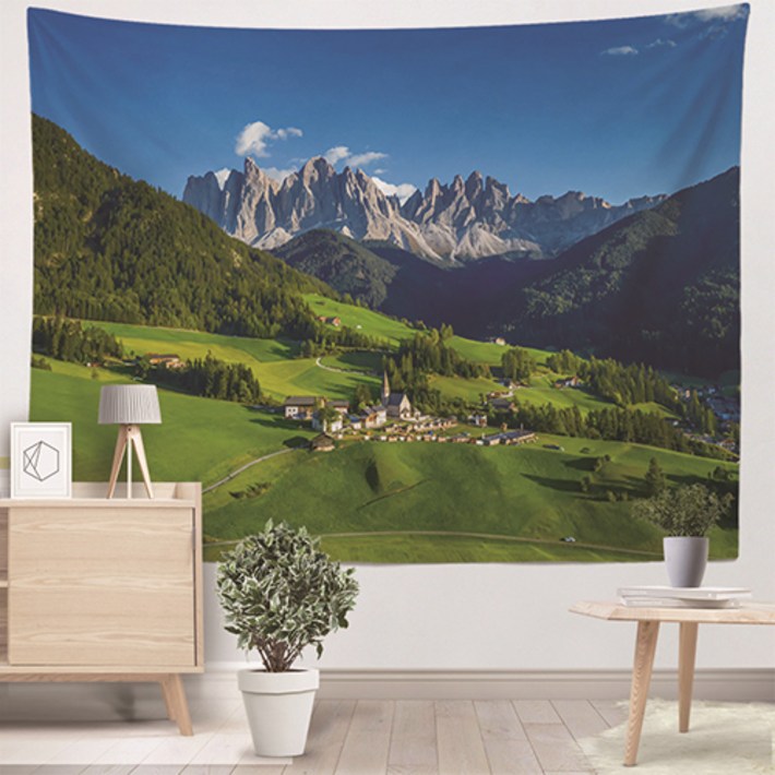 홈플로우 편안함을 주는 힐링 풍경 홈인테리어 태피스트리