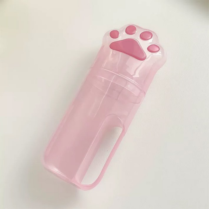 아우라팸 강아지 발바닥 여행용 휴대용 칫솔케이스