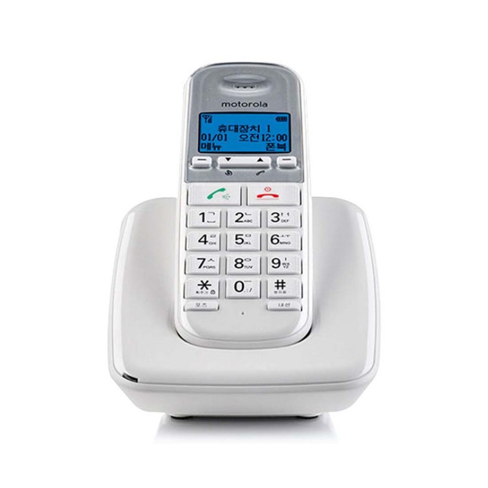 모토로라 무선 전화기 화이트 S3001A 모토로라 무선 전화기 화이트 S3001A