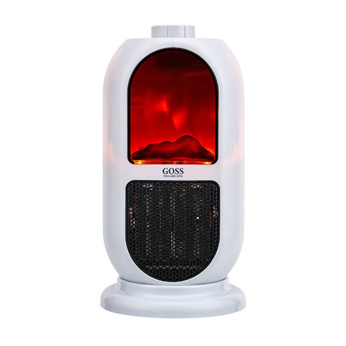 고스 플래임 탁상용 PTC 온풍기 화이트