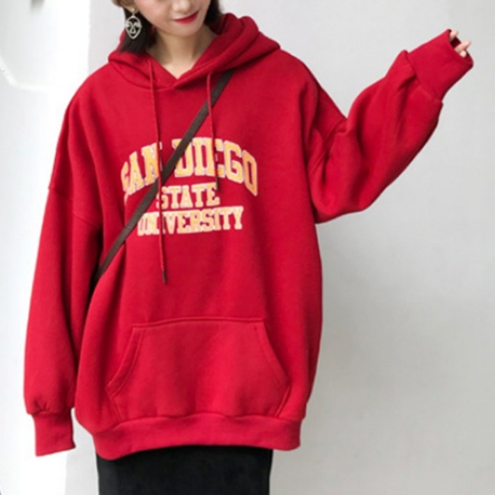 소니오 여성용 샌디에고 루즈 후드티