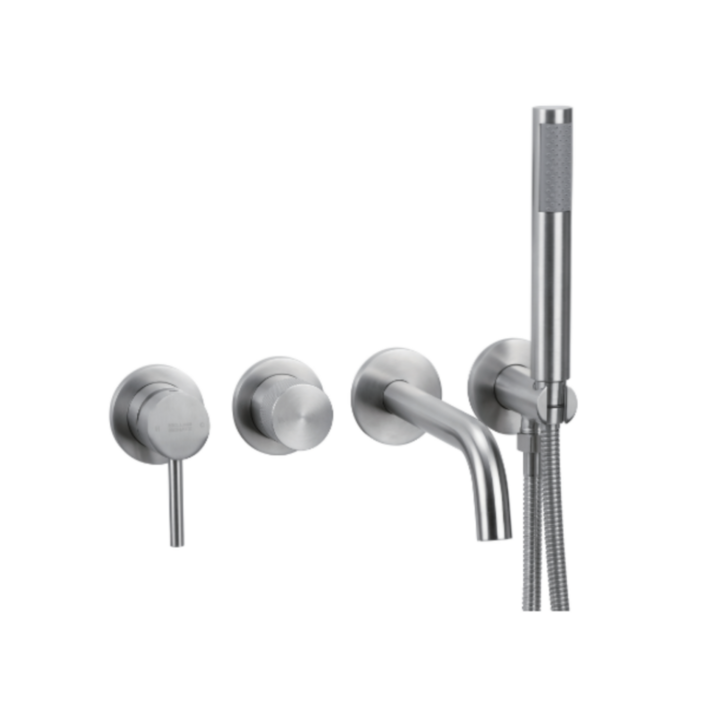 BELLSCHATZ 베르샤츠 실버 원형 BSB9006 심플 매립 샤워수전 매립수전 매립샤워 욕조수전 욕실수전