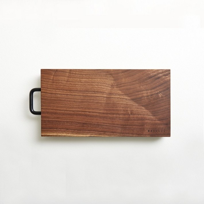 흑백요리사 바우하우스 북미산 호두나무 도마 모던핸들 3518 소 통원목도마