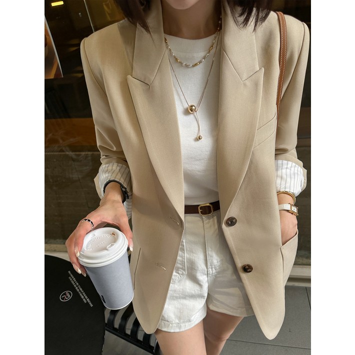 다바걸 DampB made  러우드배색자켓