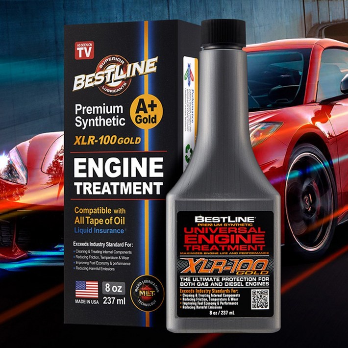 베스트라인 엔진코팅제 연료첨가제 가솔린 디젤 LPG 연비효과 마모감소, 0w16, 1개, 237ml