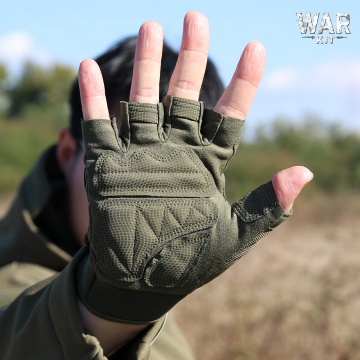 워키트 국방색 택티컬 반장갑 전술 등산 아웃도어 서바이벌 군용 장갑