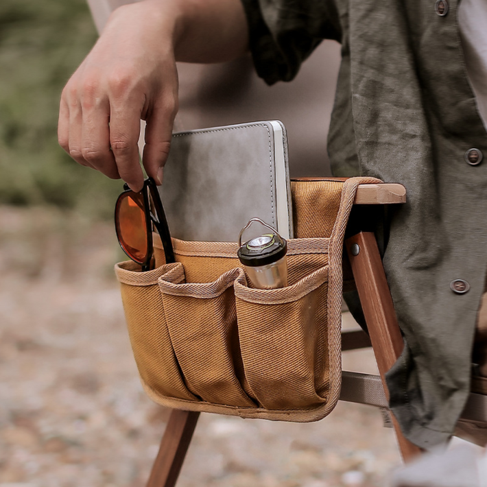 야외활동 전용 다용도  의자 부착형 다목적 수납 포켓