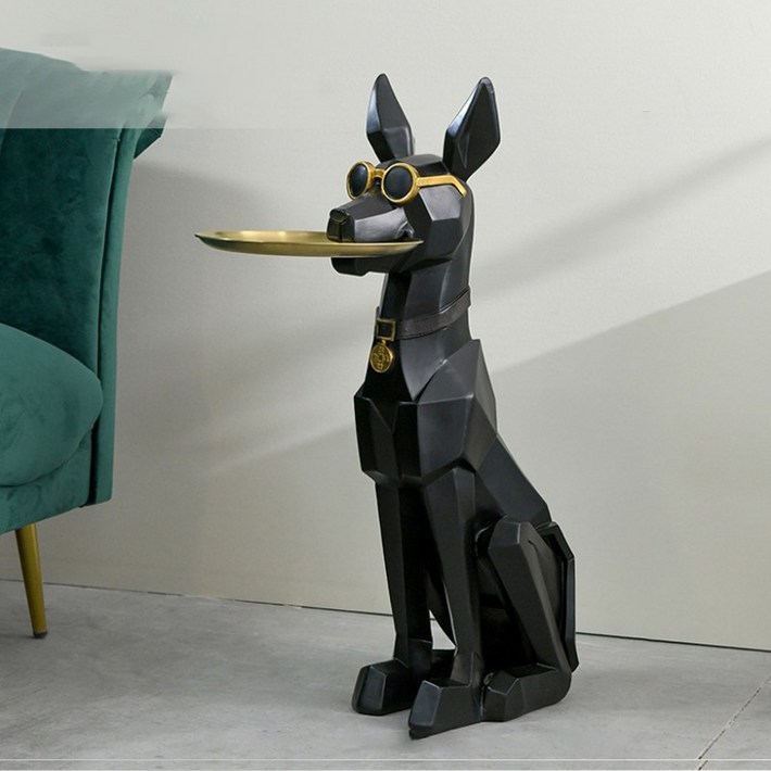 플랜와이 도베르만 사이드 테이블 협탁 인테리어 트레이 t22, 블랙