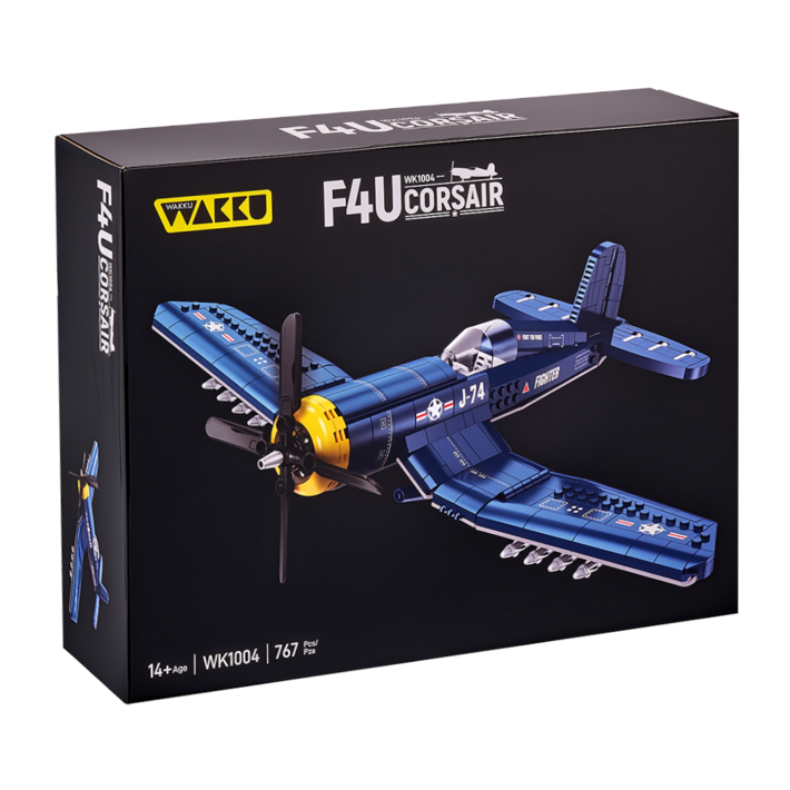 Wakku 군사 비행기 블럭완구 미해군 F4U전투기 레고호환블록 Pcs767, 블루, 1개