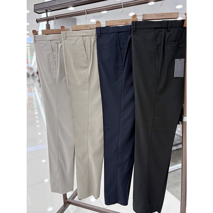 2839인치 빅사이즈 여름 허리밴드 캐주얼 정장 바지 일자 슬랙스 세미정장 팬츠 4컬러JK 411295