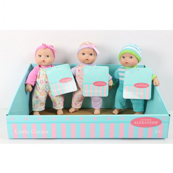 마담알렉산더 베이비 3종세트 애착인형 소꿉장난 역할놀이 어린이집 유치원 문화센터 문센, 상세페이지 참조