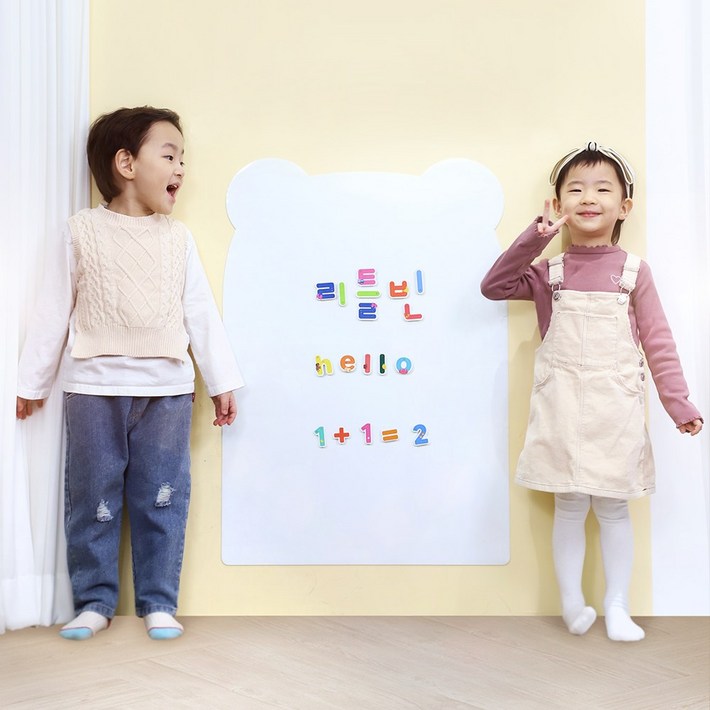 리틀빈 유아 붙이는 자석보드 칠판 화이트보드, 1개