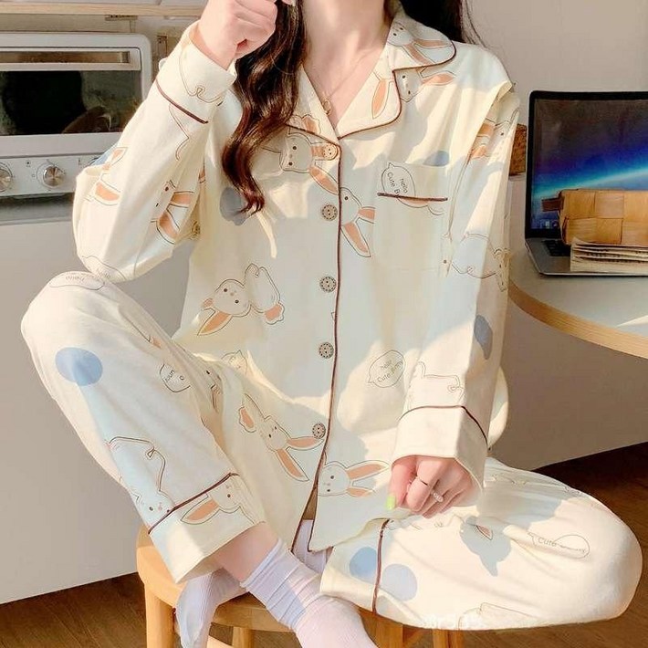 수유잠옷세트 40cOLOR 수면바지 파자마 귀여운 촉감좋은 산후복 누빔 의류