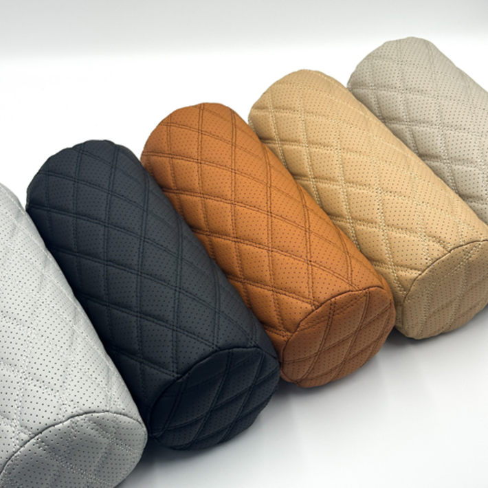 아망디에 원통형 가죽 차량용 목쿠션