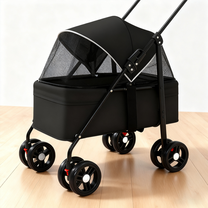 접이식 휴대용 애견 유모차 초경량 강아지고양이 접이식 유모차
