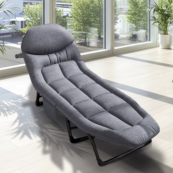 acticlo 무설치 접이식침대 휴대용 야전침대 6단계 조정 1인용 접이식 침대