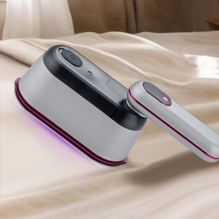 Richmagic 핸디형 다용도 다리미 접이식 휴대용 건습식 겸용 스팀 다리미, 그레이