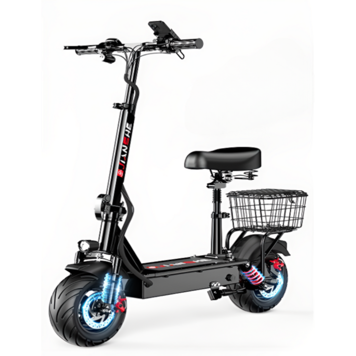 칼리도 초장거리 전동킥보드 접이식 휴대용 안장 출퇴근, 1개