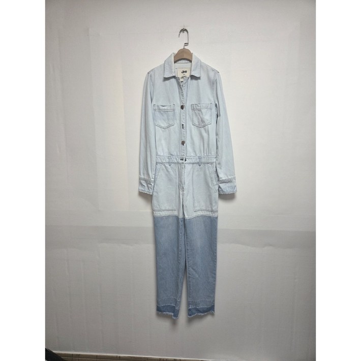 빈티지﻿ 럭키슈에뜨 여성 포켓 데님 점프수트 연블루36