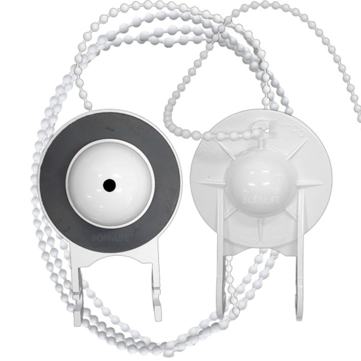 본라이프 양변기 덮개 PVC 마개  변기구슬줄, 백색