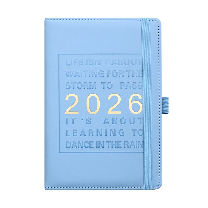 TASSH 2026 신년 다이어리 노트 날짜형 일정관리 플래너, 1개, sky