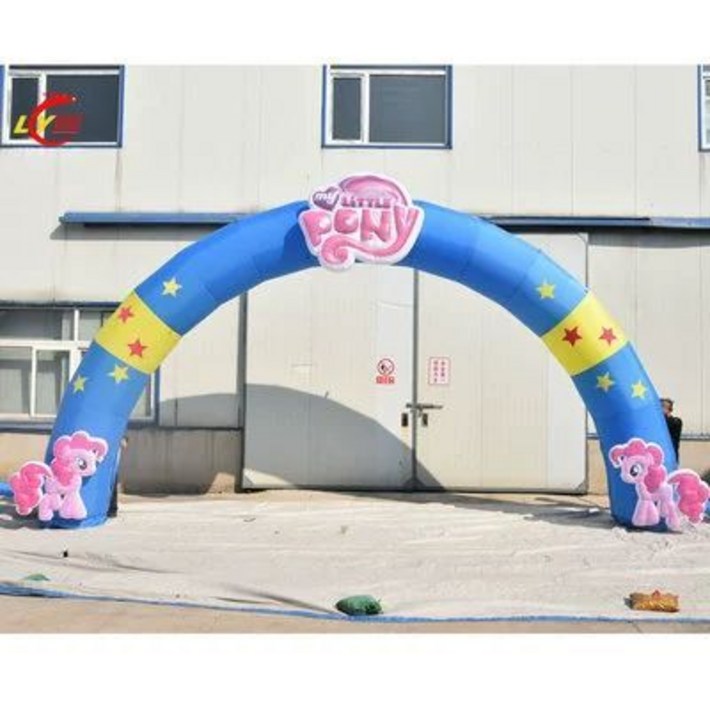 공기주입식 만화 대형풍선 개회 축하 생일 아치 유치원  이벤트 무지개 문 행사 에어벌룬