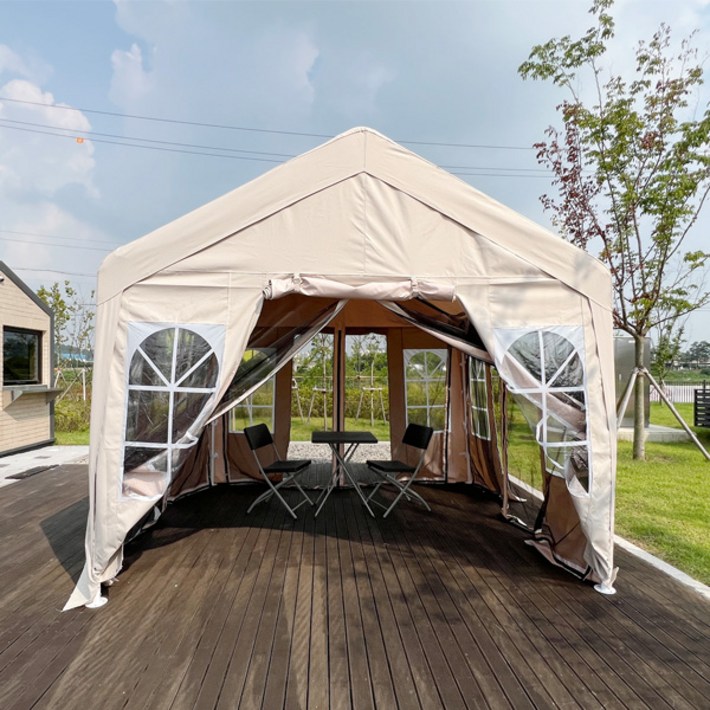 NEW캐노피천막 텐트 몽골 캠핑 야외 옥상 테라스