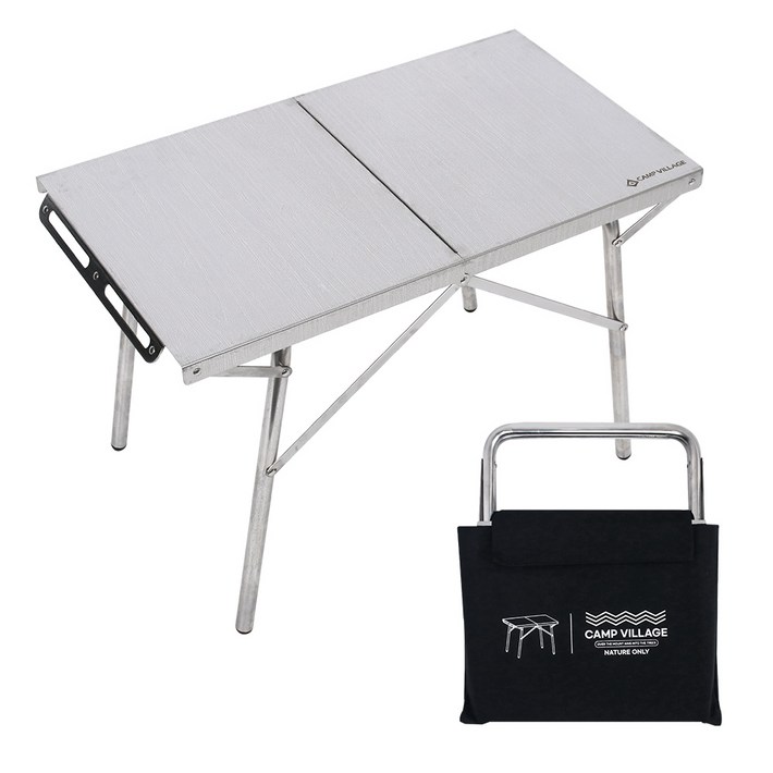 캠핑 낚시 다용도 접이식 스테인리스 사이드 테이블  전용 보관가방