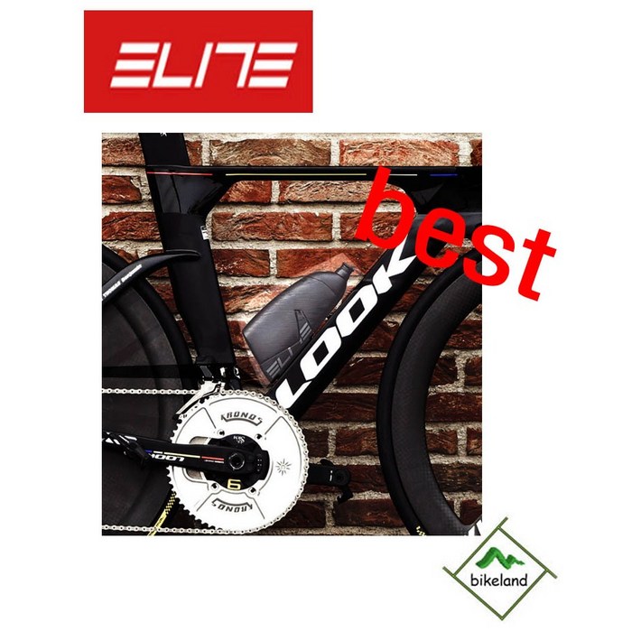 엘리트 크로노 CX 키트 TT 자전거 에어로 물통 카본 케이지 세트, 1개, 블랙