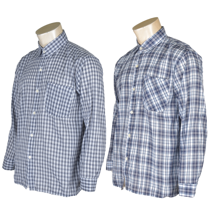 유영불티나 작업복남방 국산 난방 셔츠 남자체크남방 봄 여름 가을 면 긴팔 농부 용접 어부 일회용 노가다 얇은