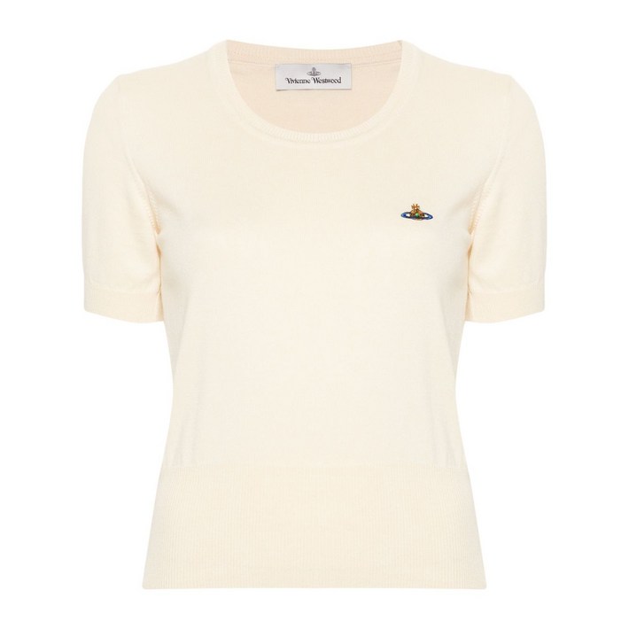 비비안웨스트우드 비 골지 니트 탑