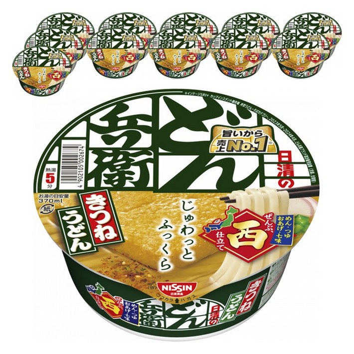 닛신 돈베이 키츠네 우동 서일본편 95g, 12개