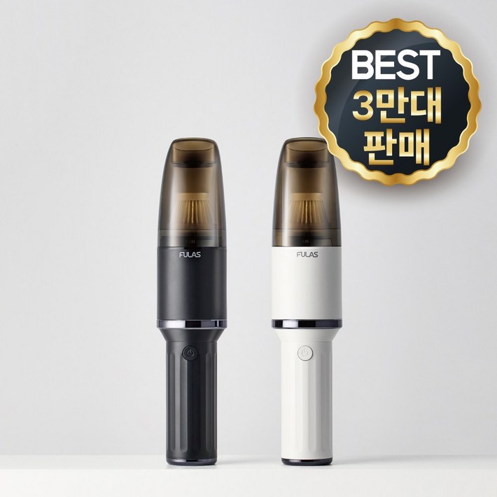 풀라스 무선 차량용 청소기 휴대용 핸디 미니 청소기, FLVC2000, 블랙