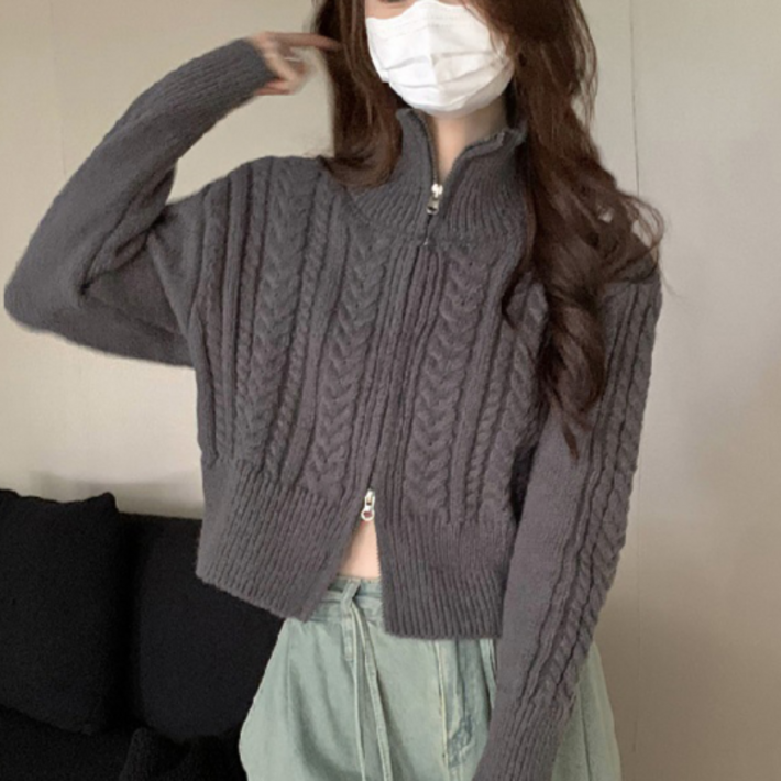 후스레이디 3컬러 여성 투웨이 가디건