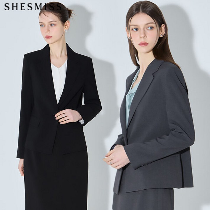 쉬즈미스 SHESMI 포멀클래식 슬림핏 셋업 자켓 택가격 258000원 1988175