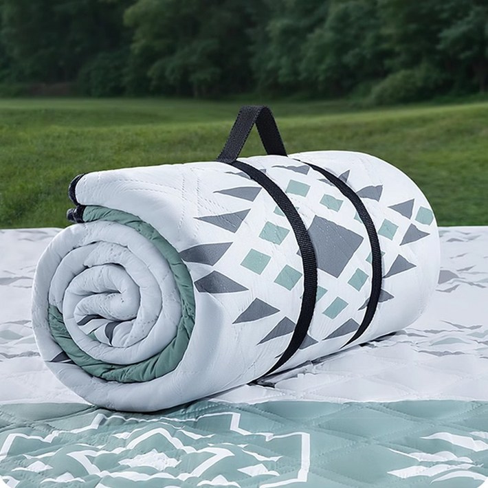 CABULE 피크닉 매트 아웃도어 방수피크닉매트 캠핑매트 두꺼운돗자리매트, 그린