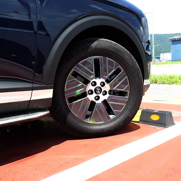 비브랜드와이앤유18인치 타이어 드레스업 카본 홀로그램 휠마스크 스티커 보호필름 디올뉴팰리세이드 호환, 실버카본