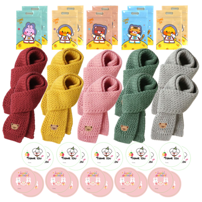 아기 유아 아동 키즈 머플러 목도리 넥워머 어린이집 유치원 답례품 선물