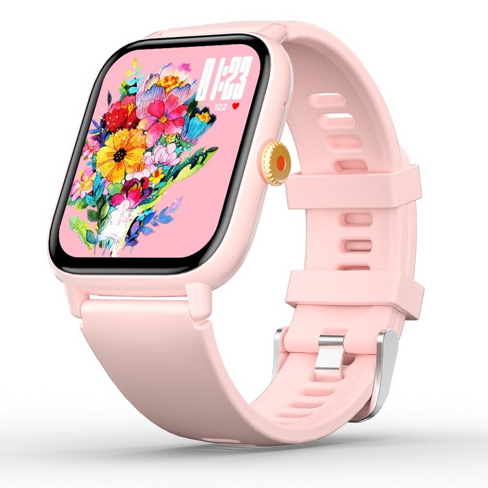 WAPIK 블루투스 통화 스마트워치 Z8 한글판 GPS, 핑크, 4.8cm, GPS  블루투스