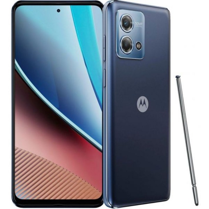 모토로라 모토 G 스타일러스 2023 언락 스마트폰 128GB 50MP 카메라 미드나잇 블루