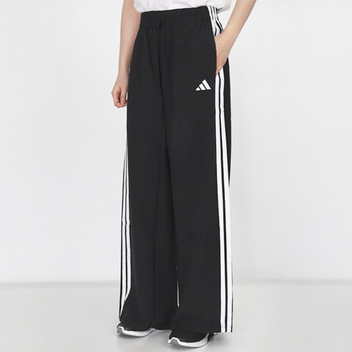 아디다스 여성 긴바지 W 3S 우븐 파라슈트 와이드 팬츠