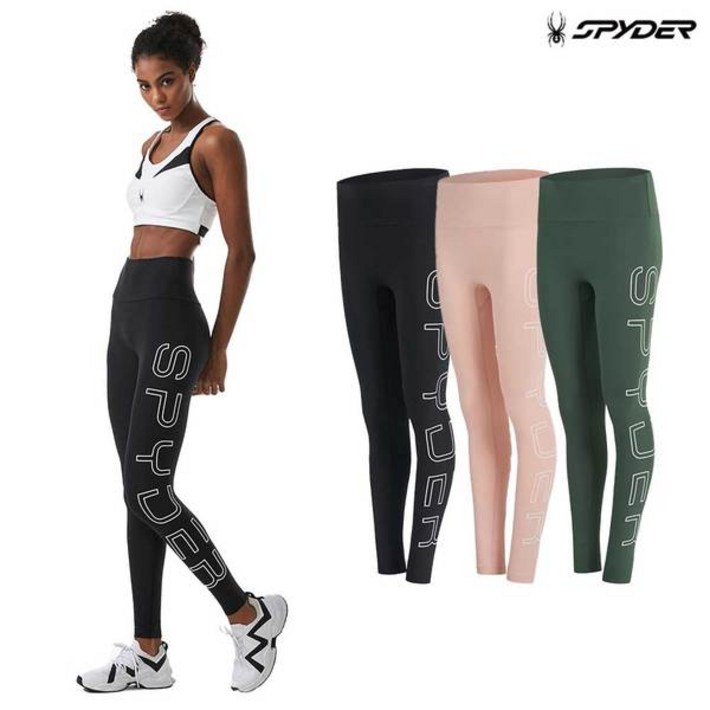 스파이더 여성 빅 레터 라인 웜 레깅스 SPGFCNFL357W MJJ444 WYG209