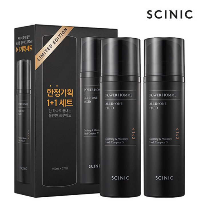 싸이닉 11 파워 옴므 올인원 플루이드 대용량, 2개, 150ml