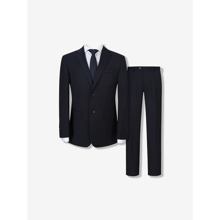 지이크 울블렌디드 솔리드 수트 세트 네이비 PHJAH2095PHPAH2295