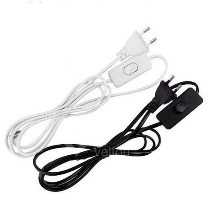 호강조명 AC 220V 전선코드 중간스위치 0.75SQ 백색