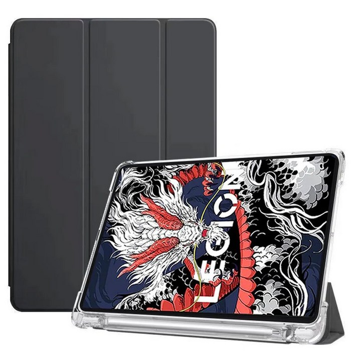 Lenovo Legion Y700 2025 2023 케이스 연필 홀더 포함 접이식 스탠드 TPU 백 태블릿 Lenovo Y700 2nd 3rd Gen 케이스 8.8 인치